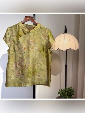 ✨ Jacquard Cheongsam Qipao Silk Blouse ✨